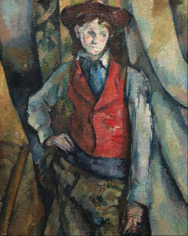 Paul Cezanne Boy in a Red Waistcoat Norge oil painting art